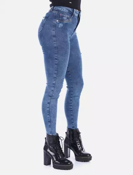 Skinny Jean de mujer tiro alto