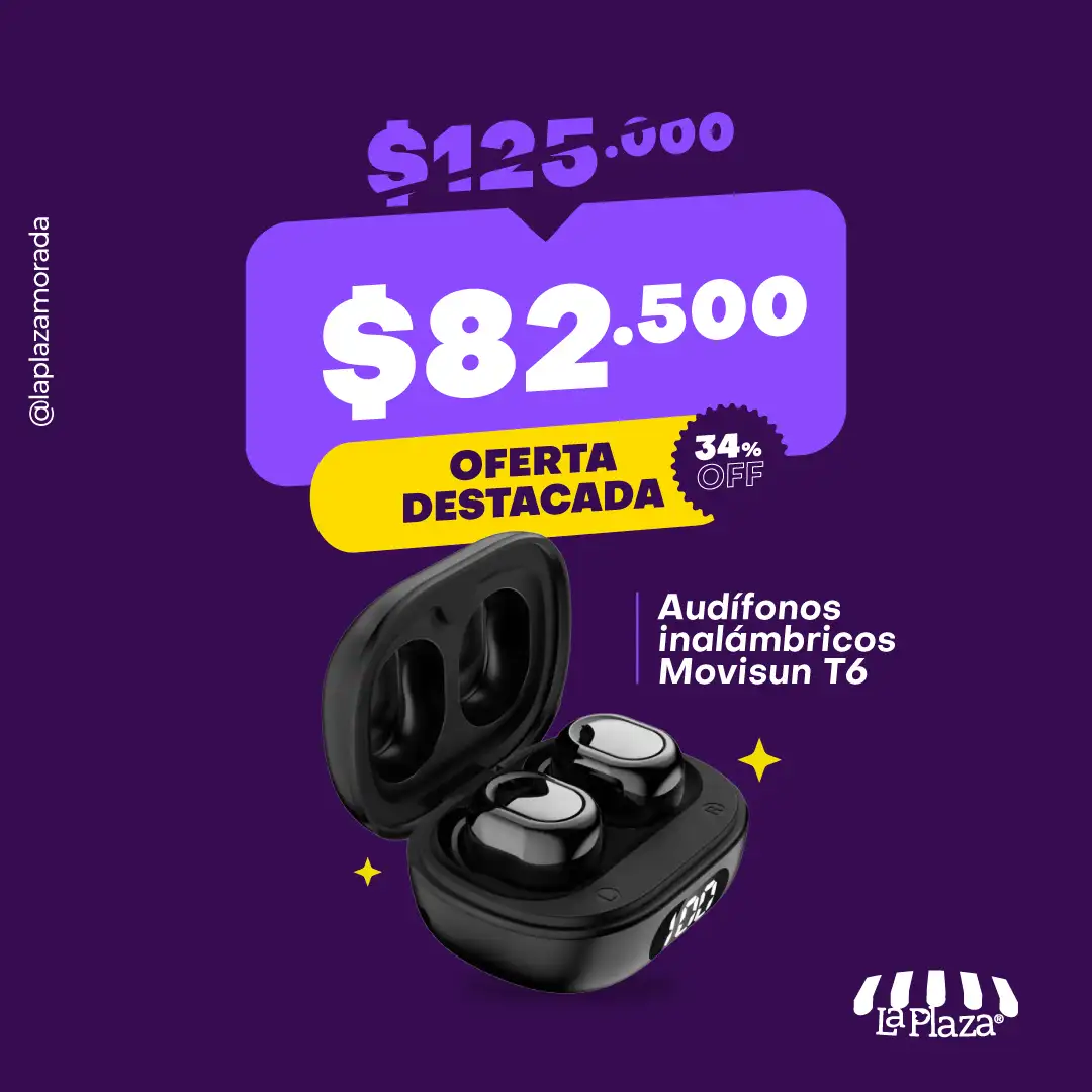 Audifonos inalambridos en La Plaza Morada