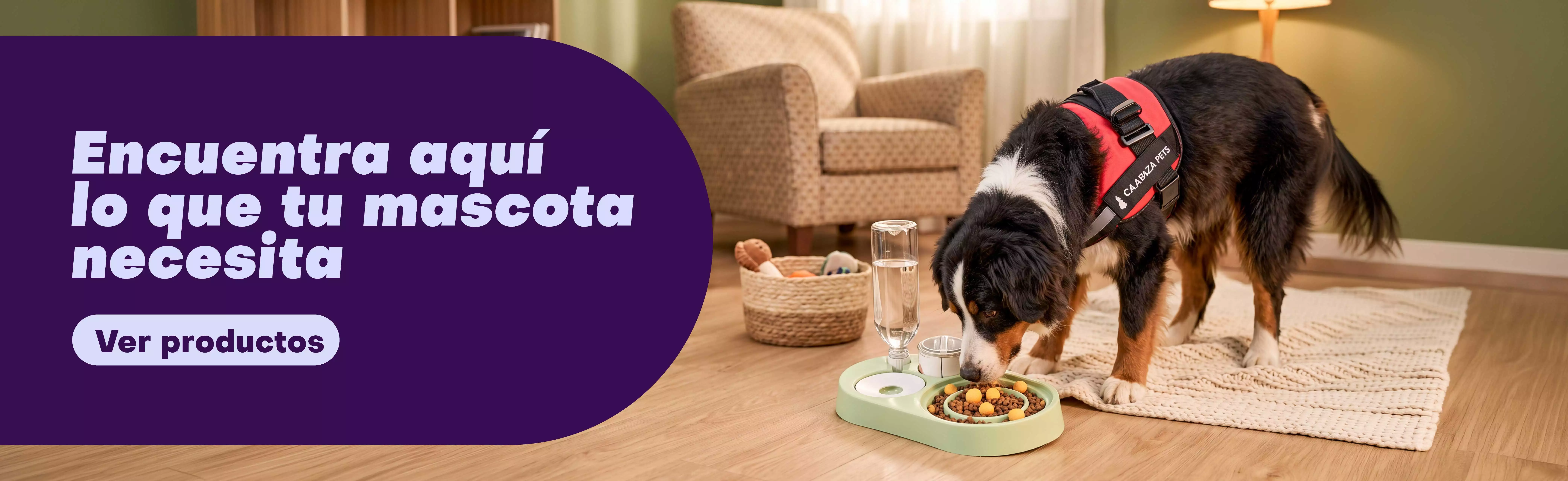Categoría de mascotas: alimentos, accesorios y juguetes.
