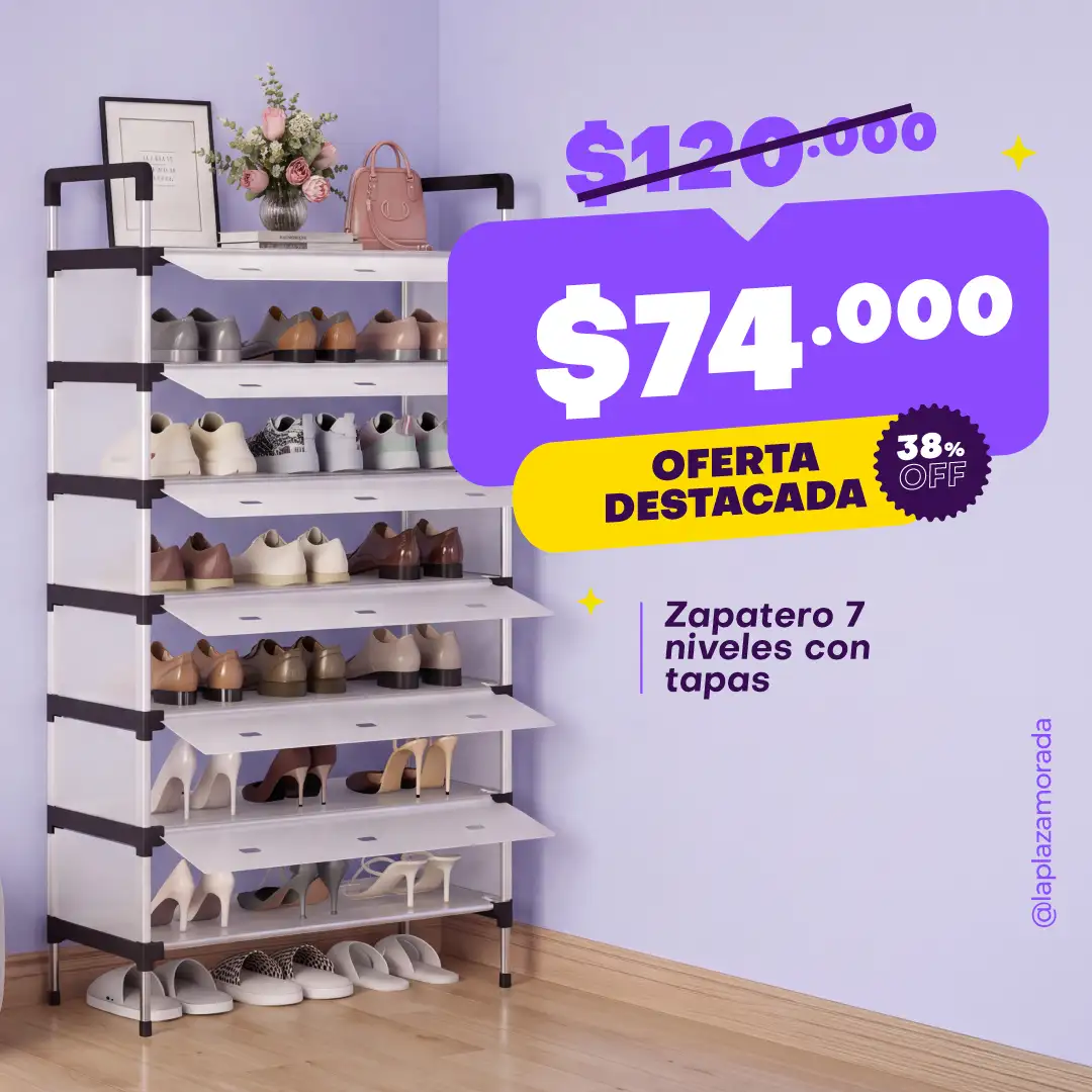 Zapatero 7 niveles en Oferta La Plaza Morada