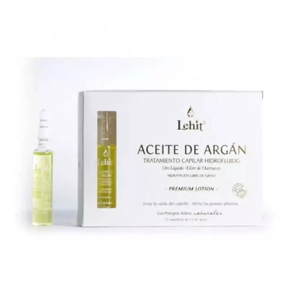 Ampollas capilares ácido hialurónico argán lino 13 ml