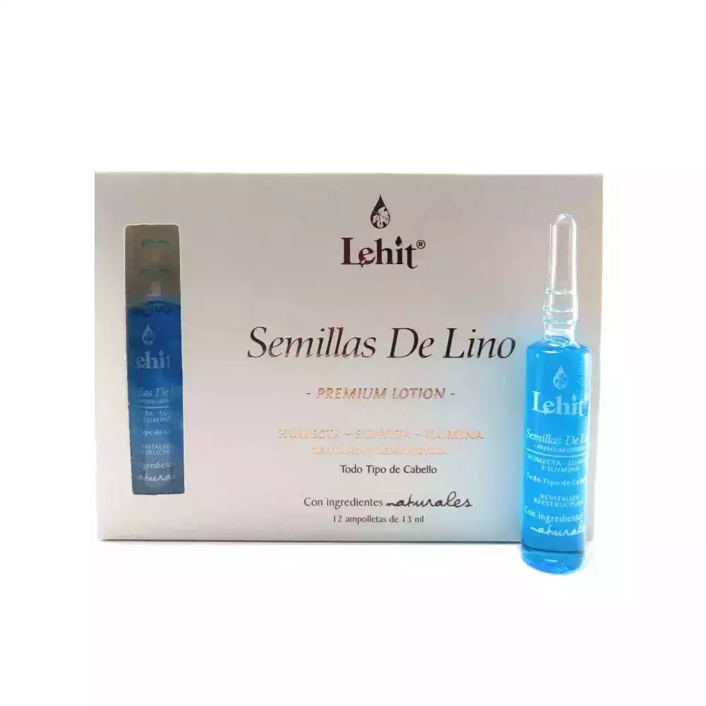 Ampollas capilares ácido hialurónico argán lino 13 ml