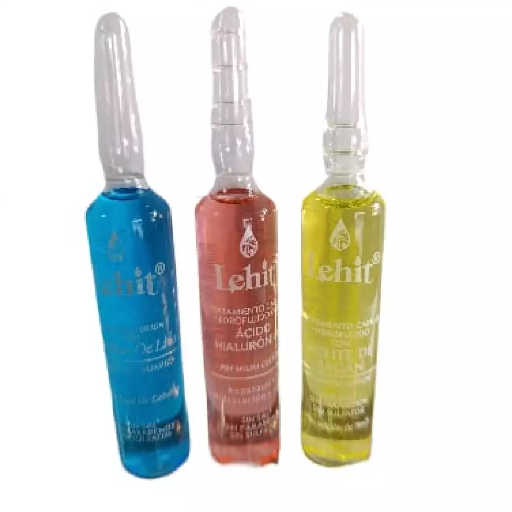 Ampollas capilares ácido hialurónico argán lino 13 ml