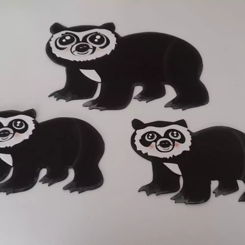 Apliques en Fomy-Oso Anteojos