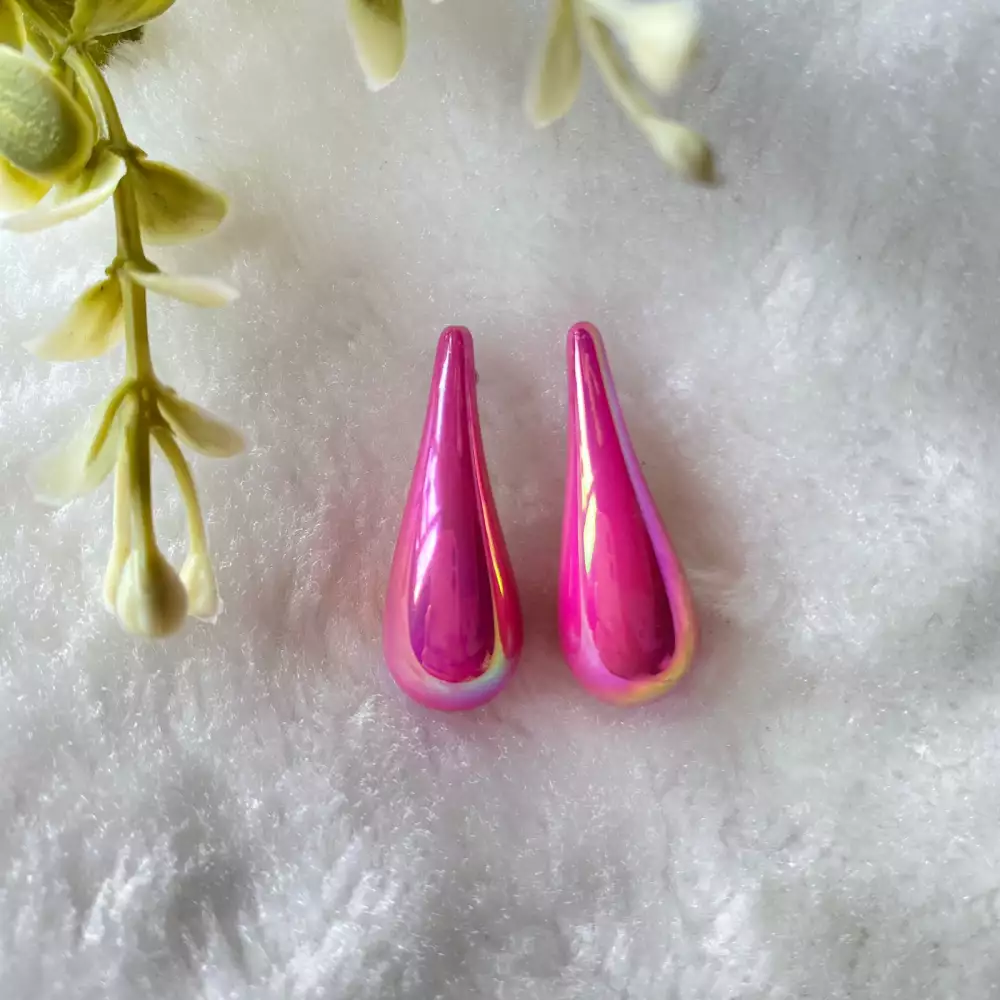 Aretes en forma de gota jade set x4 colores surtidos