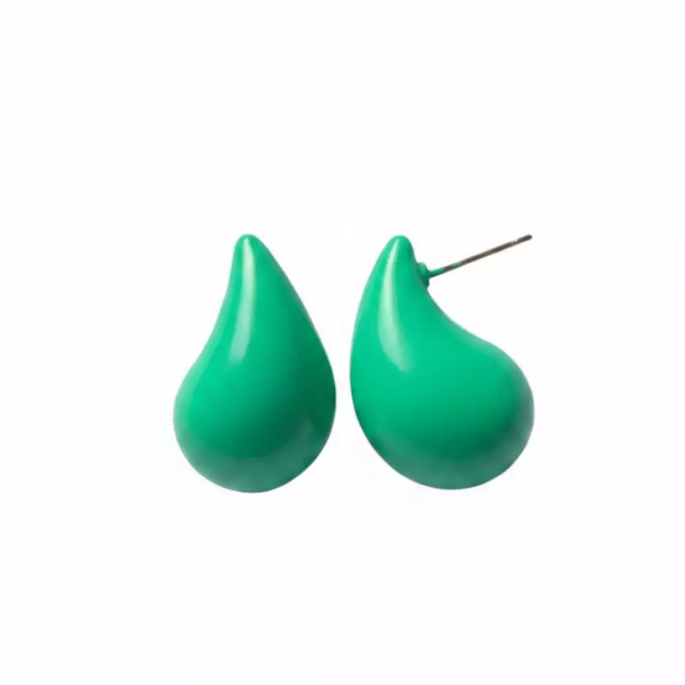 Aretes en forma de gota jade set x4 colores surtidos