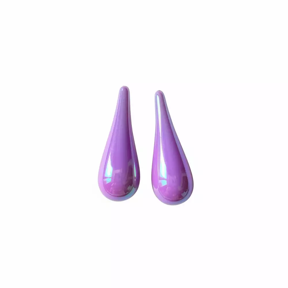 Aretes en forma de gota jade set x4 colores surtidos
