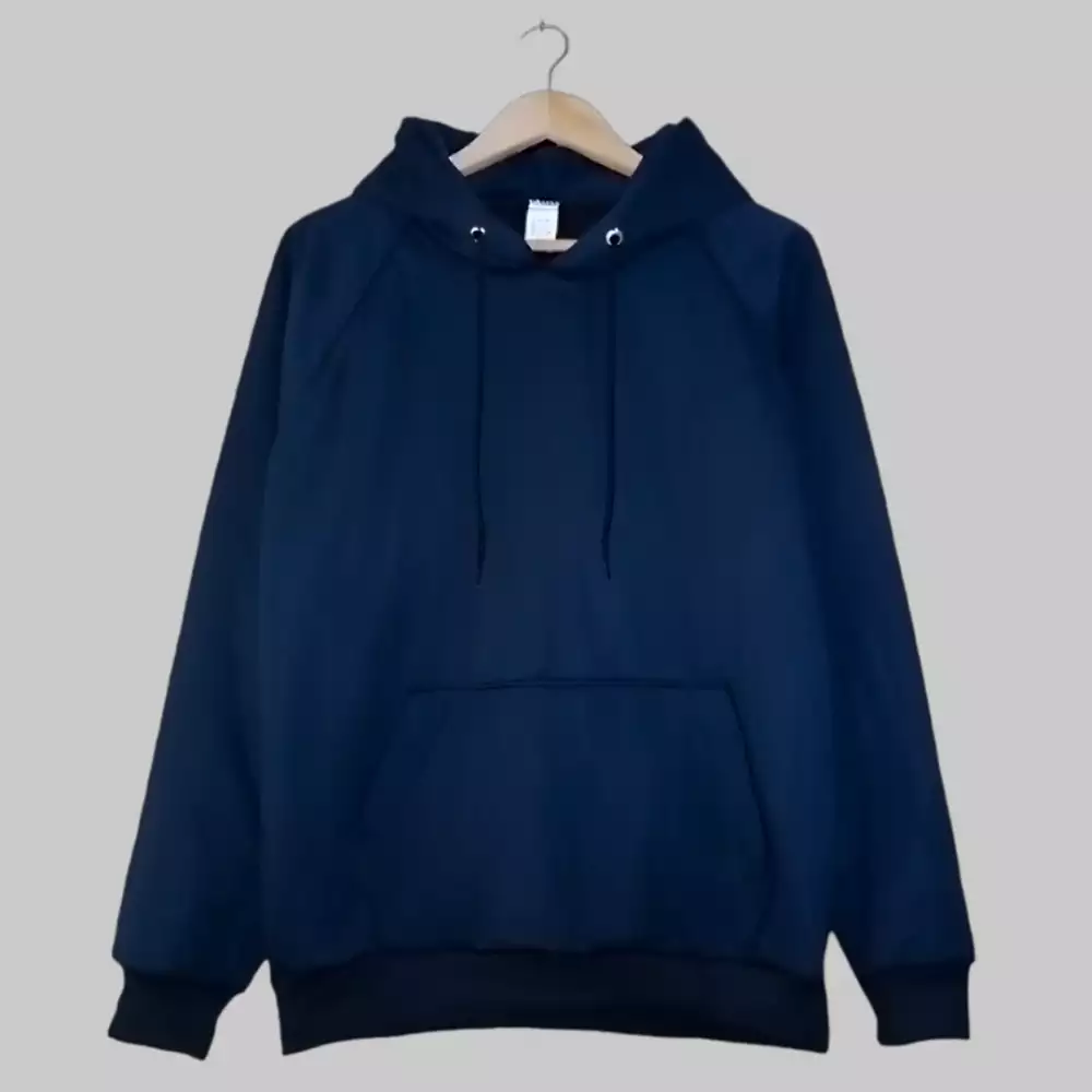 HOODIE DEPORTIVO UNISEX AZUL OSCURO