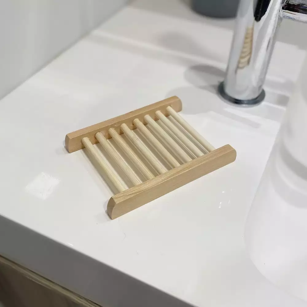 BambuDry 🌿 – Jabonera de bambú para mantener tu jabón seco y duradero
