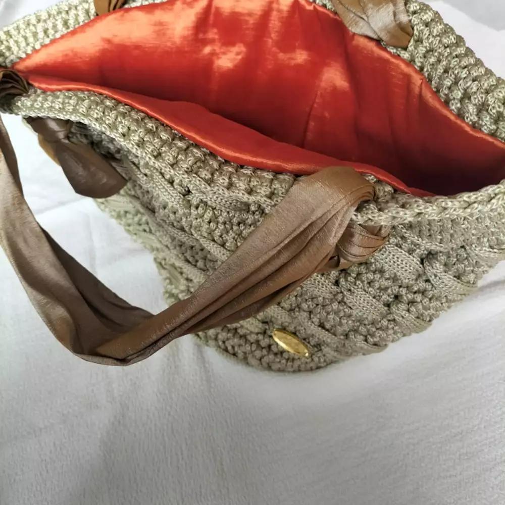 Bolso Arena playero crochet cordón variedad de colores