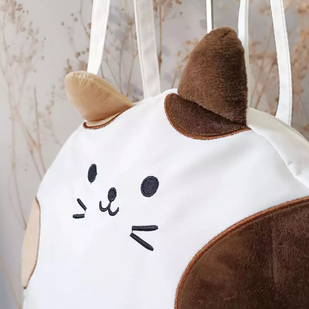 Bolso gatito kawaii 3D impermeable 40x40 cm