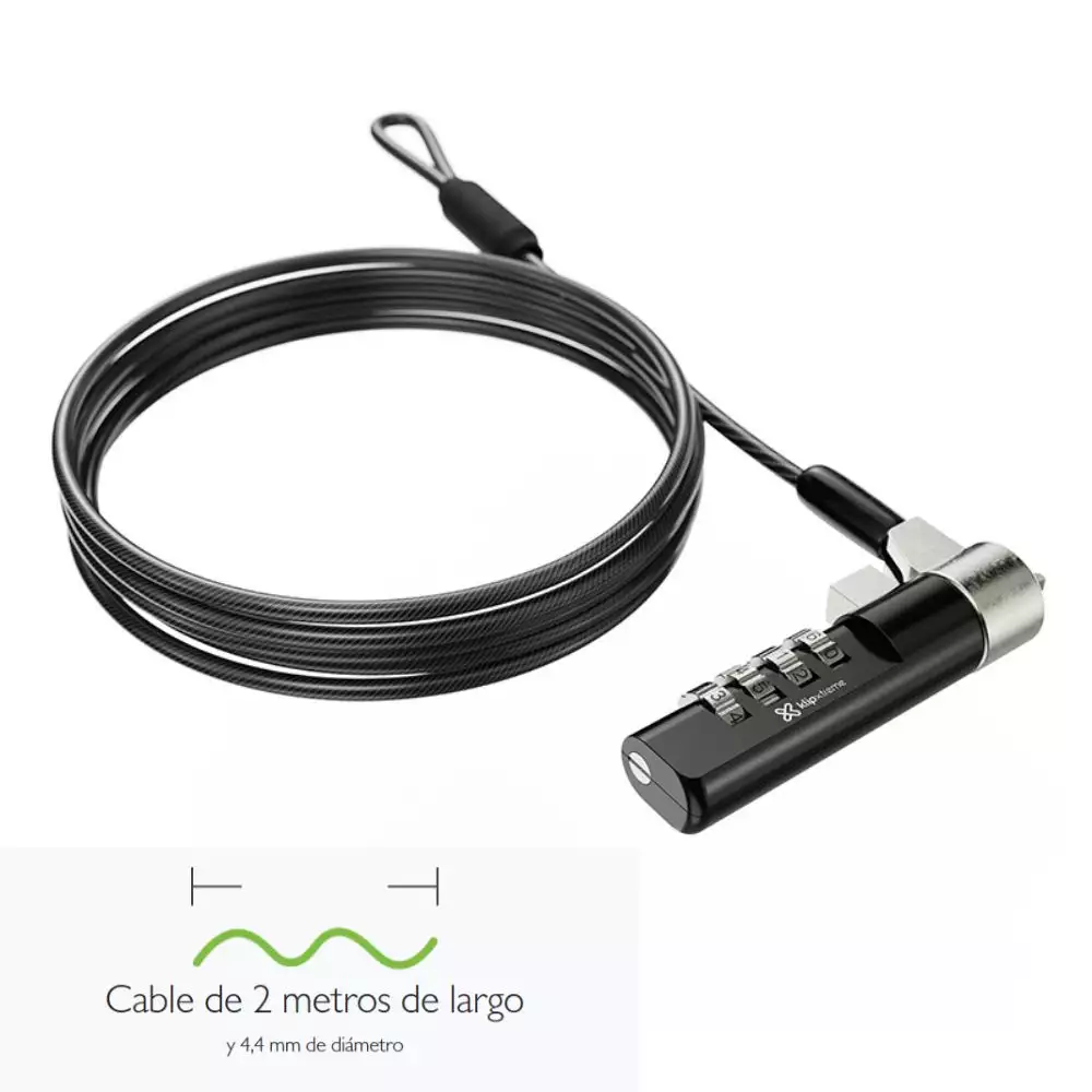 Cable de seguridad KlipXtreme ranura Wedge 2m acero