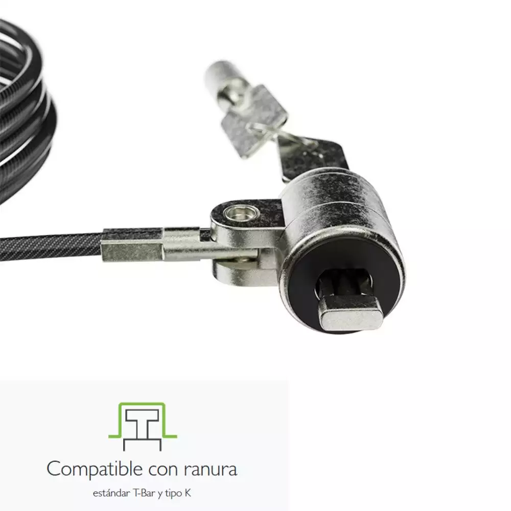Cable seguridad KlipXtreme acero trenzado ranura K