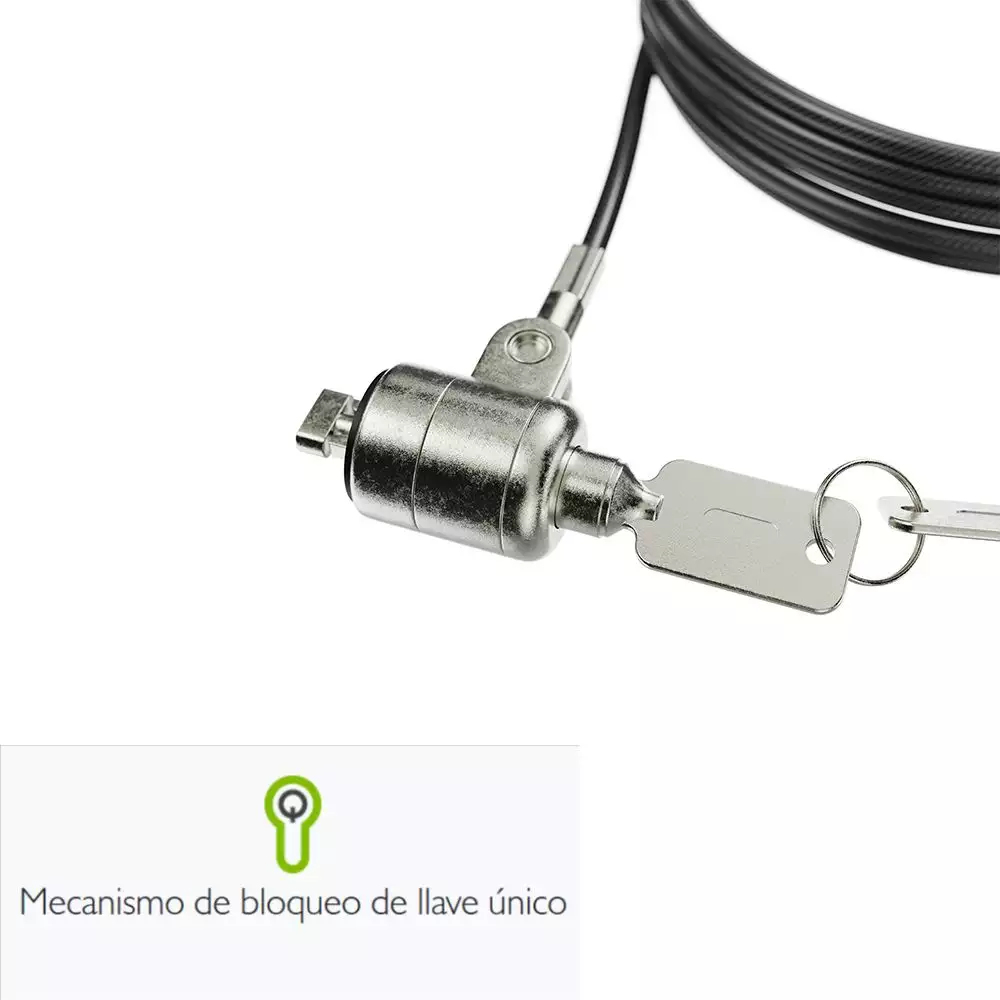 Cable seguridad KlipXtreme acero trenzado ranura K