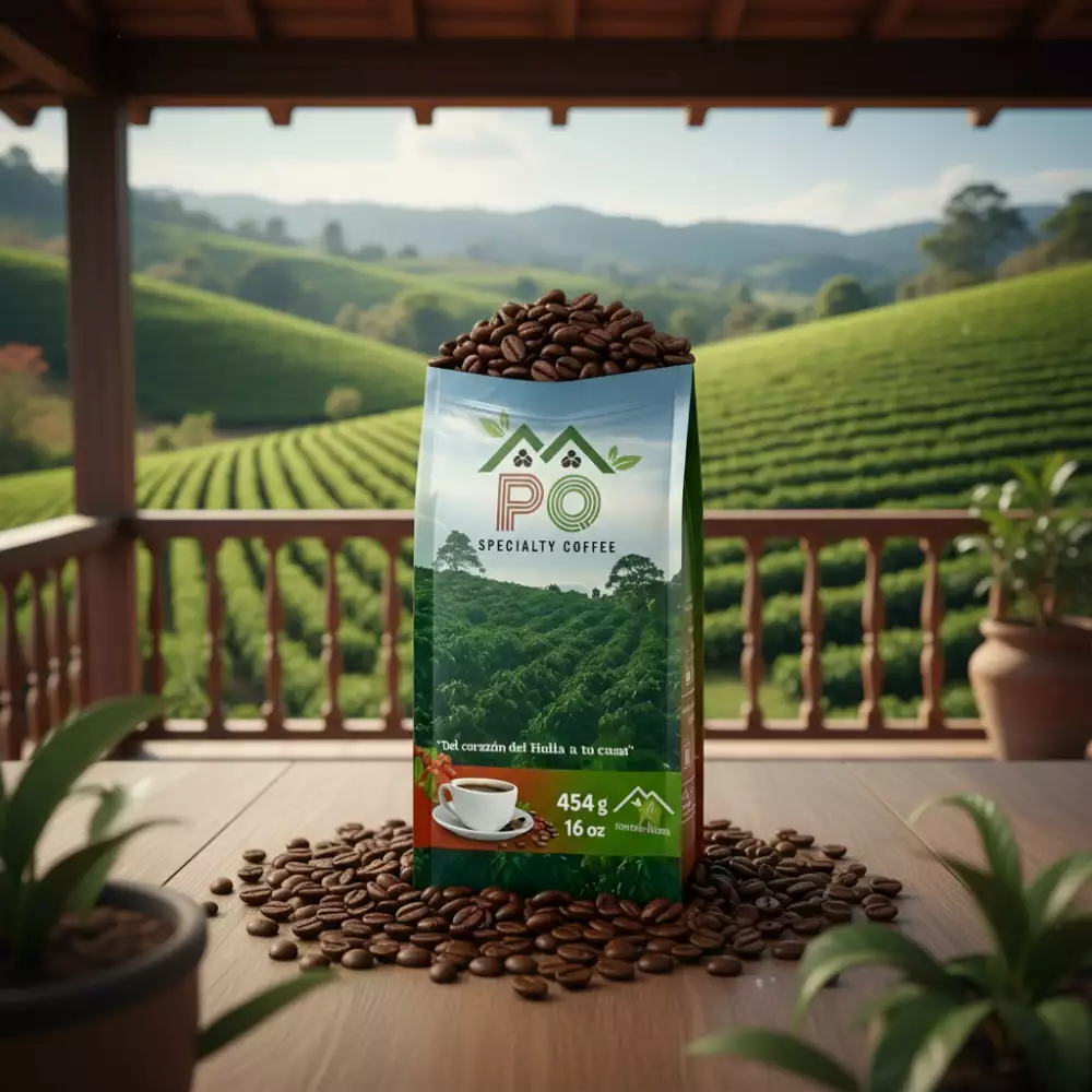Café natural molido Pitalito Huila variedad Castillo 454g