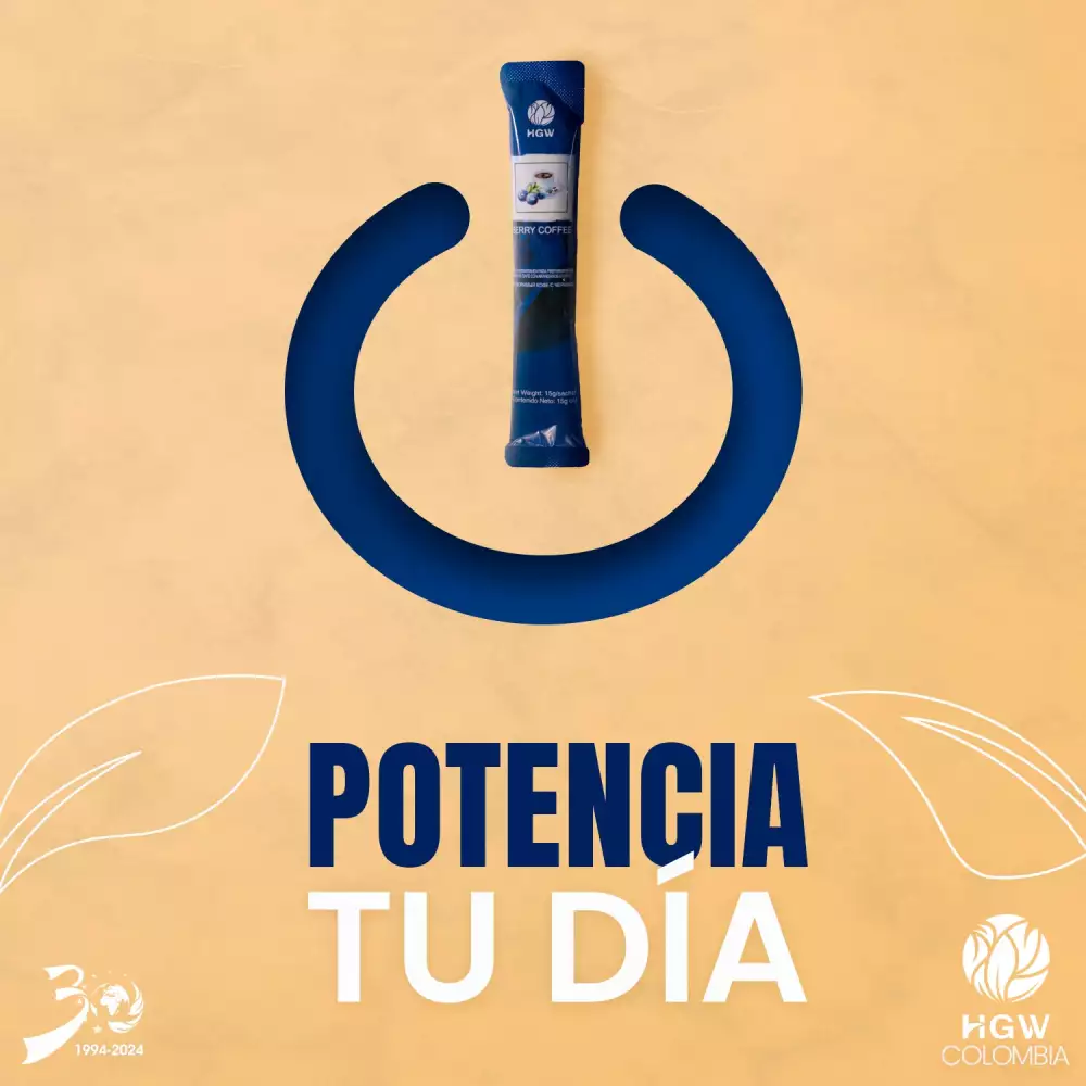 Café soluble con arándanos funcional e instantáneo