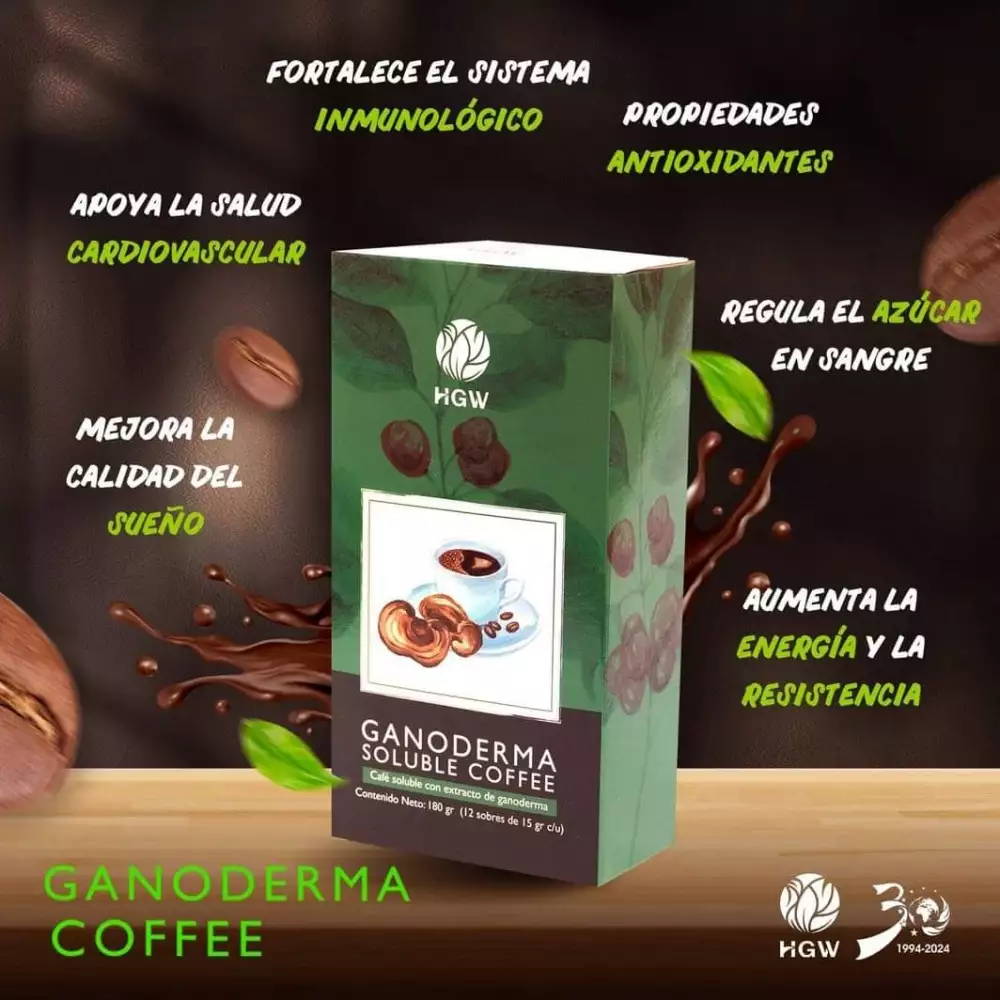 Café soluble con ganoderma reishi funcional