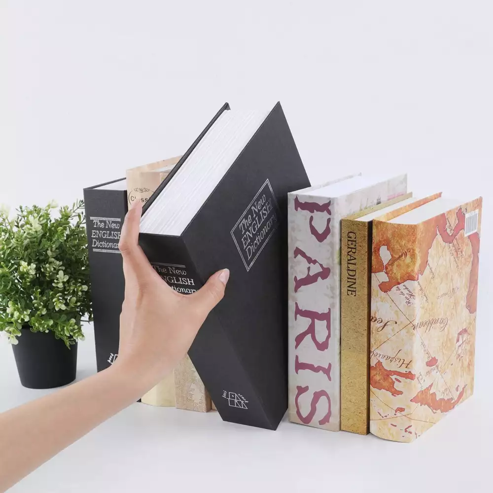 Caja De Seguridad Tipo Libro Camuflaje Realista Y Discreto