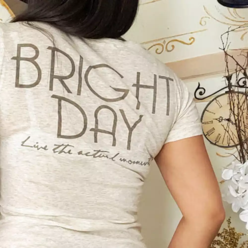 Camiseta vintage beige algodón 100% talla S
