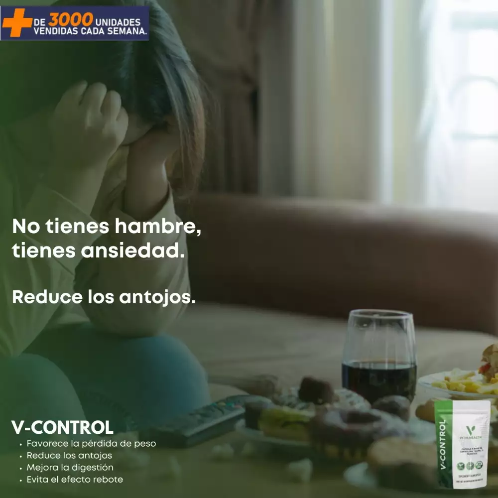 Cápsulas V-Control para pérdida de peso y metabolismo
