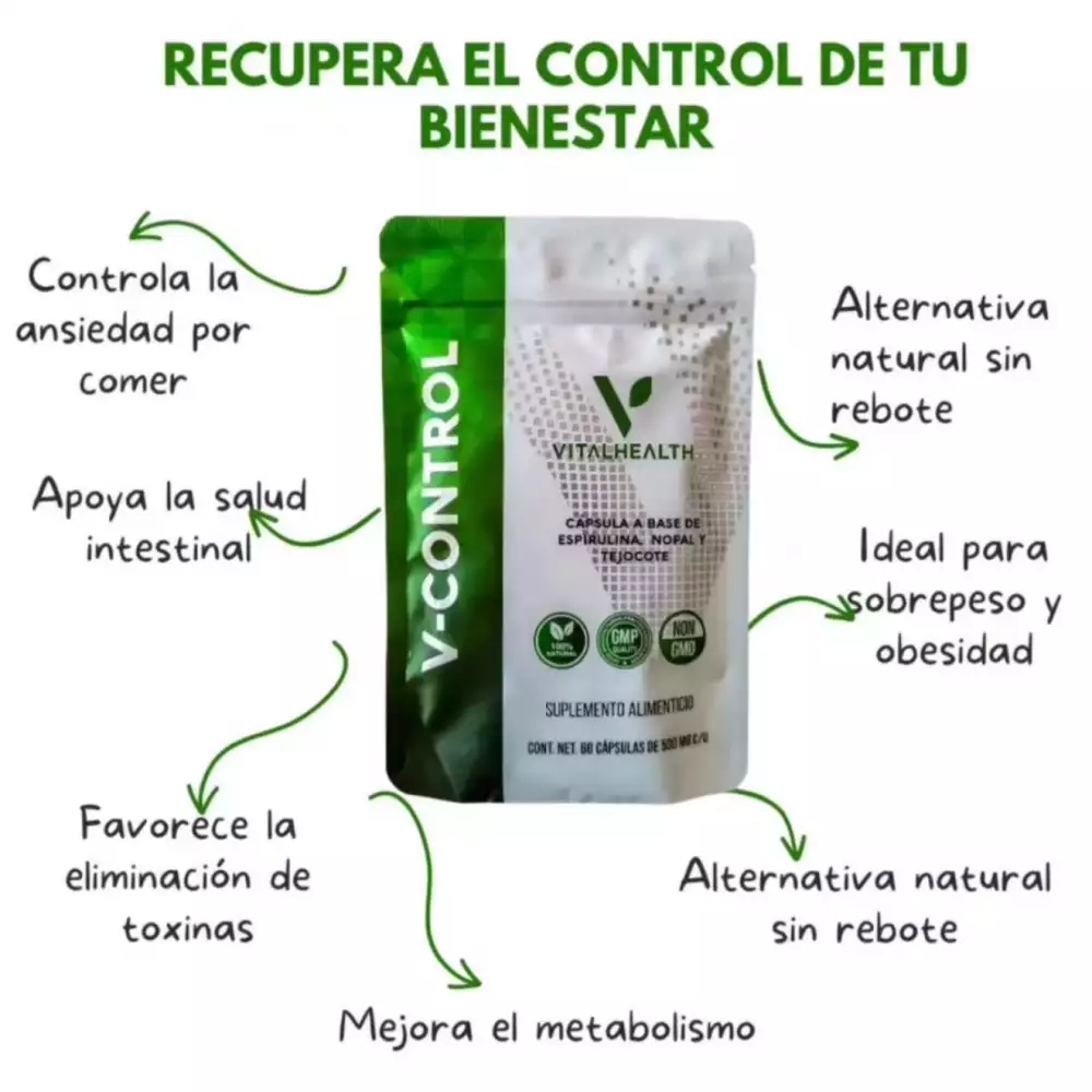 Cápsulas V-Control para pérdida de peso y metabolismo