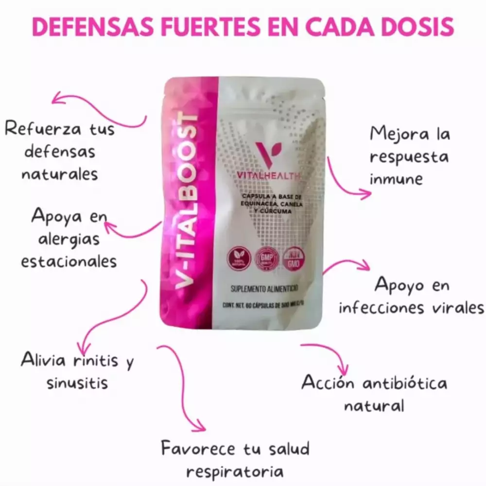 Cápsulas V-Italboost inmunidad y alergias 60 unidades