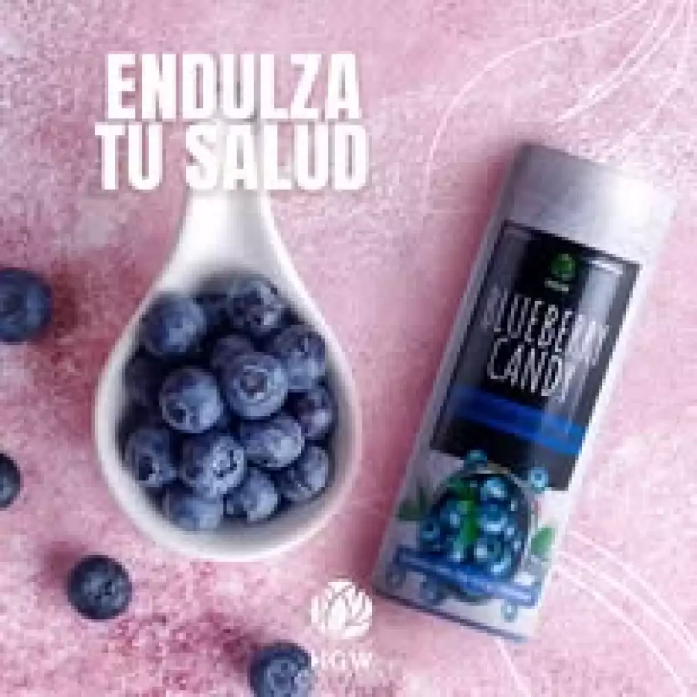Caramelos duros de arándano con antioxidantes