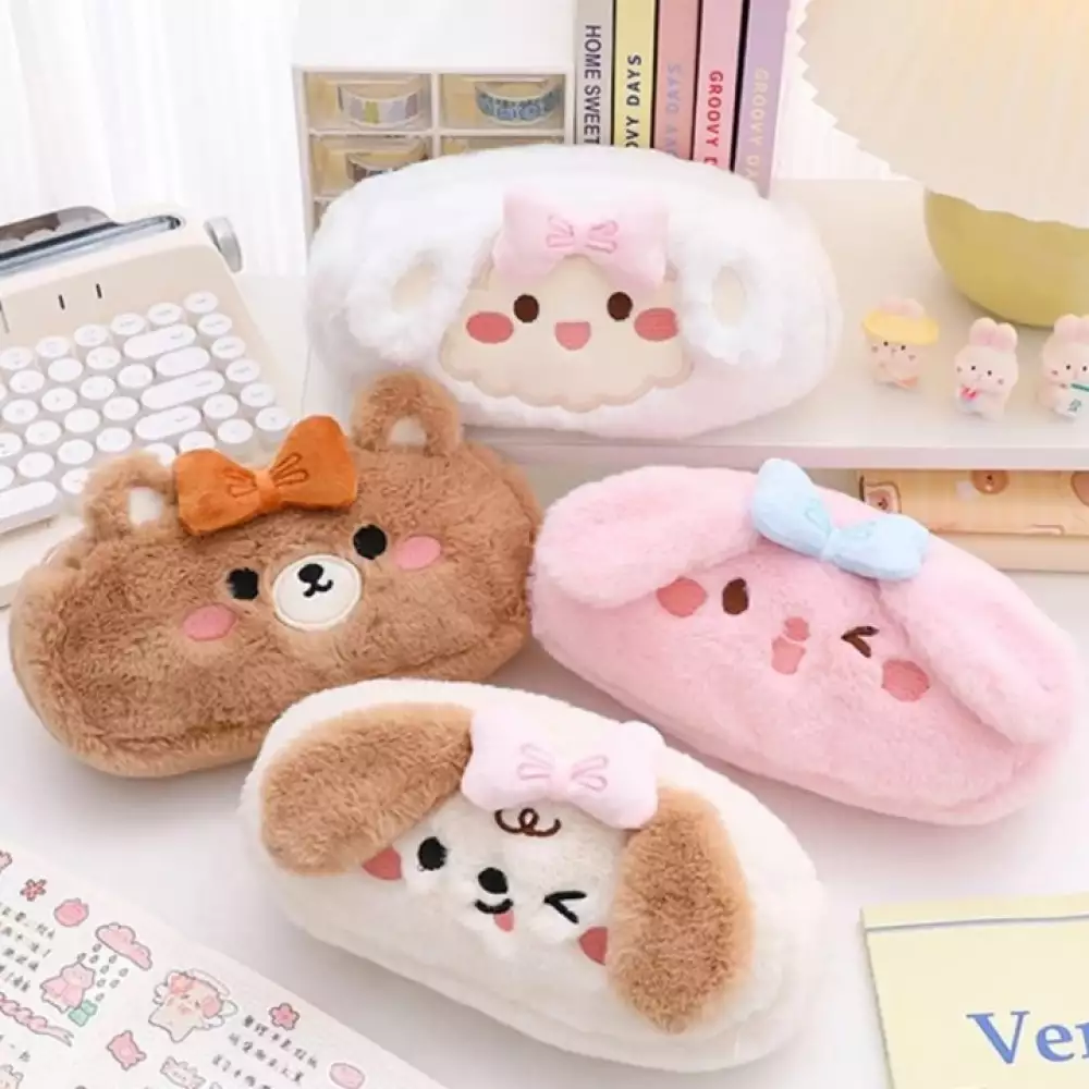 Cartuchera kawaii con motivos de animalitos lindos