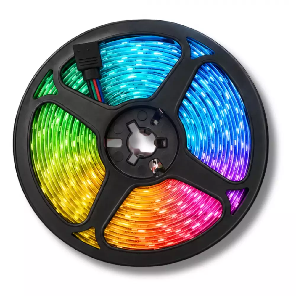 Cinta LED De 10 Metros Multicolor RGB Tira Flexible Autoadhesiva Para Decoración