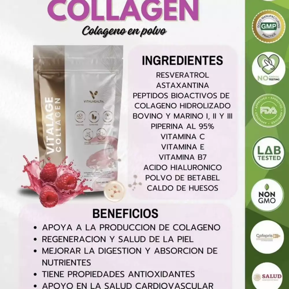 Colágeno hidrolizado Vitalage para articulaciones