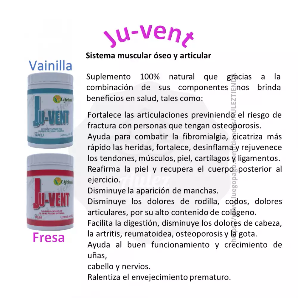 Colágeno natural para articulaciones sabor vainilla 500 gr
