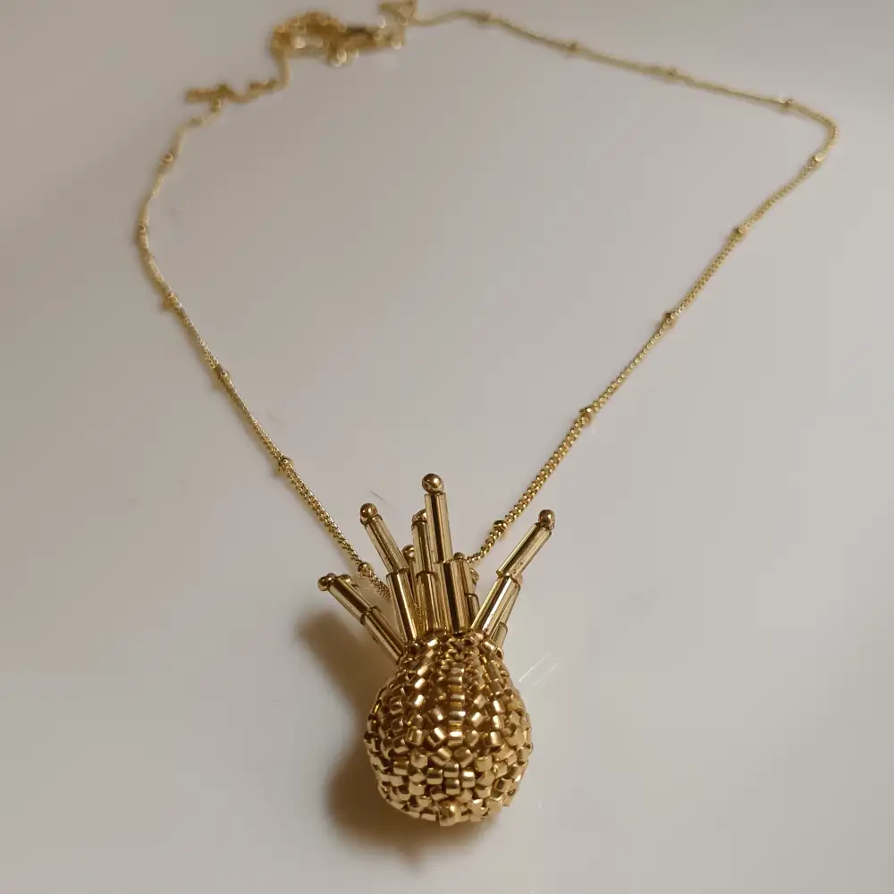 Collar piña artesanal miyuki delica anartia accesorios