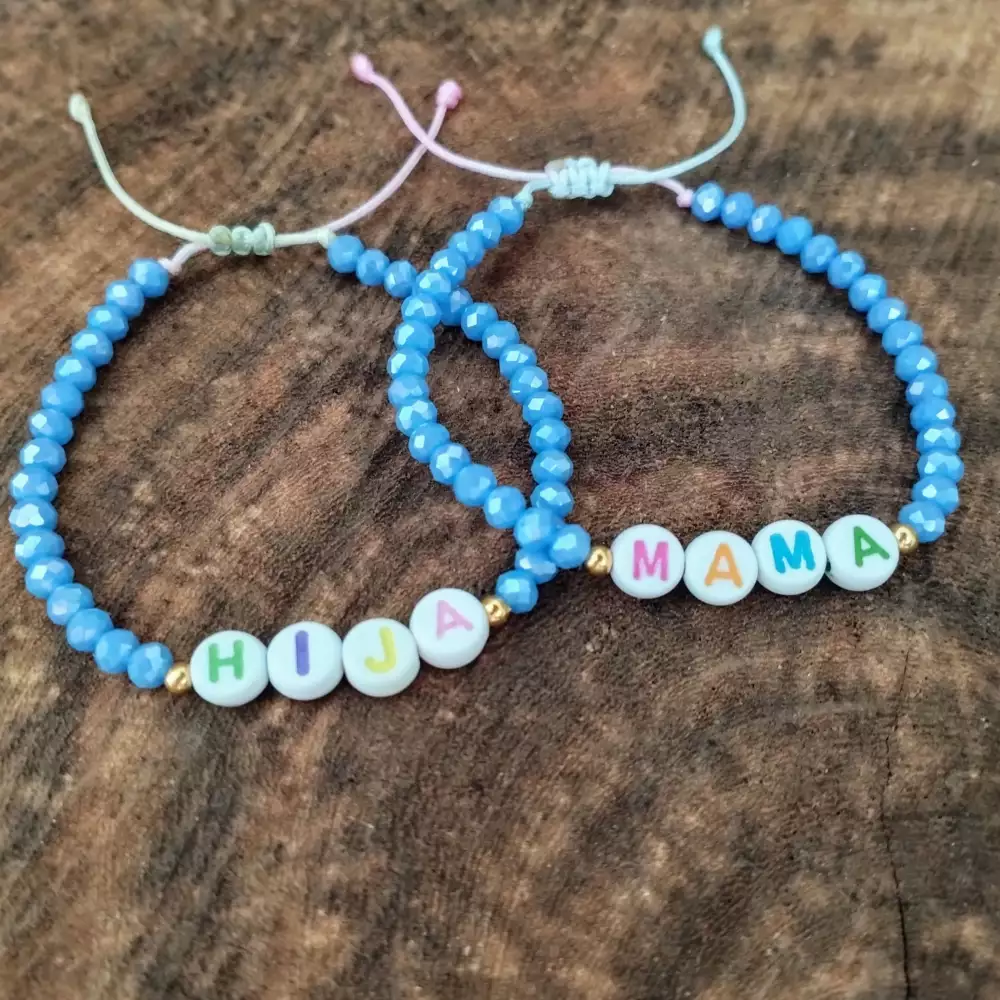 Combo pulseras en murano madre e hija