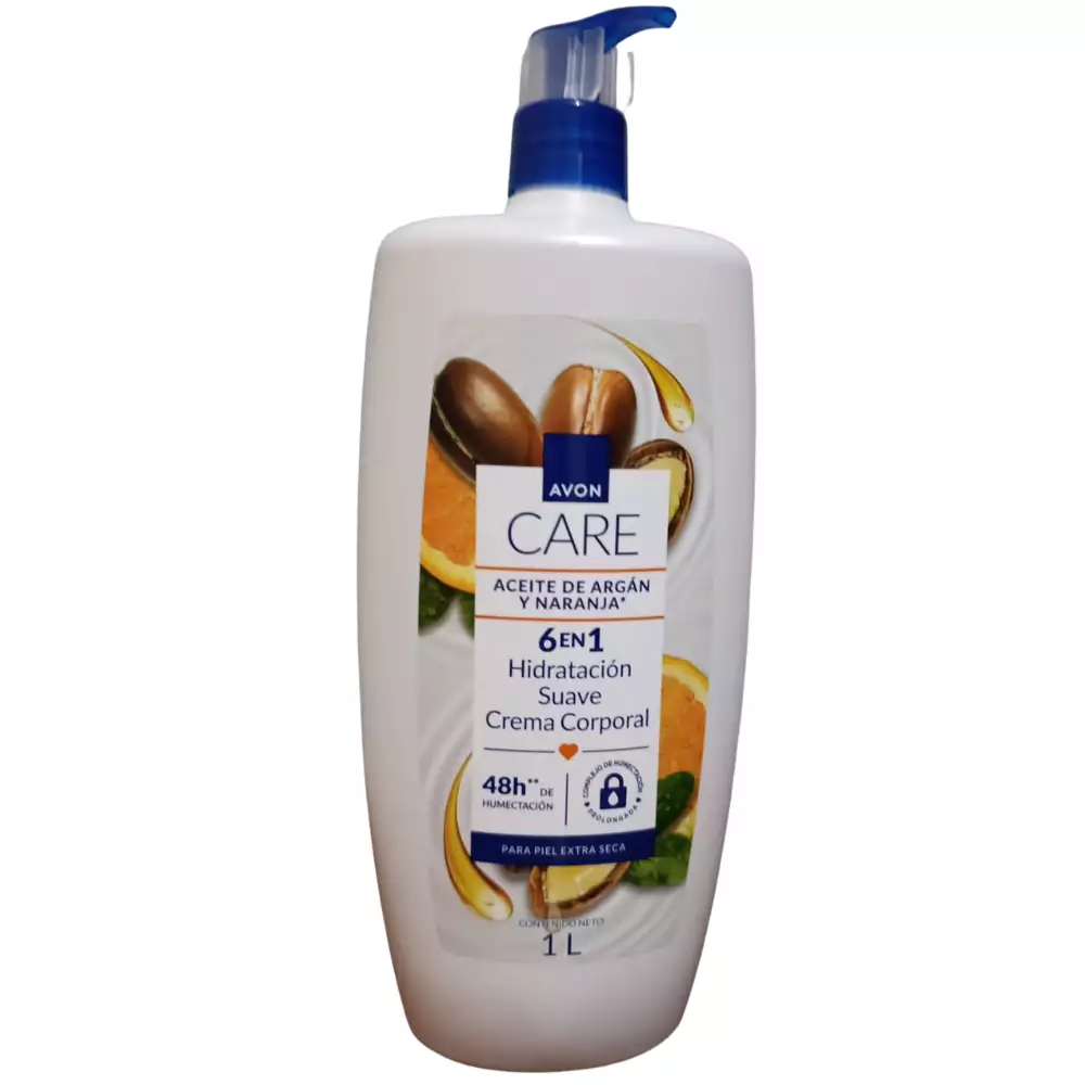 Crema corporal Avon Care argán naranja 1 L hidratante
