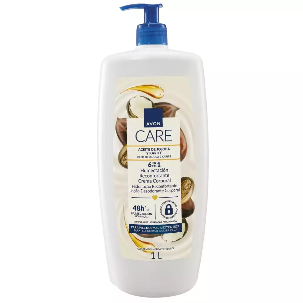Crema corporal jojoba y karité hidratación 48h 1L