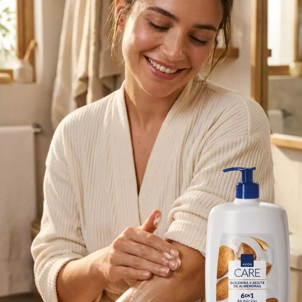 Crema Corporal Nutrición Avon Care Glicerina y aceite de Almendras 1 L