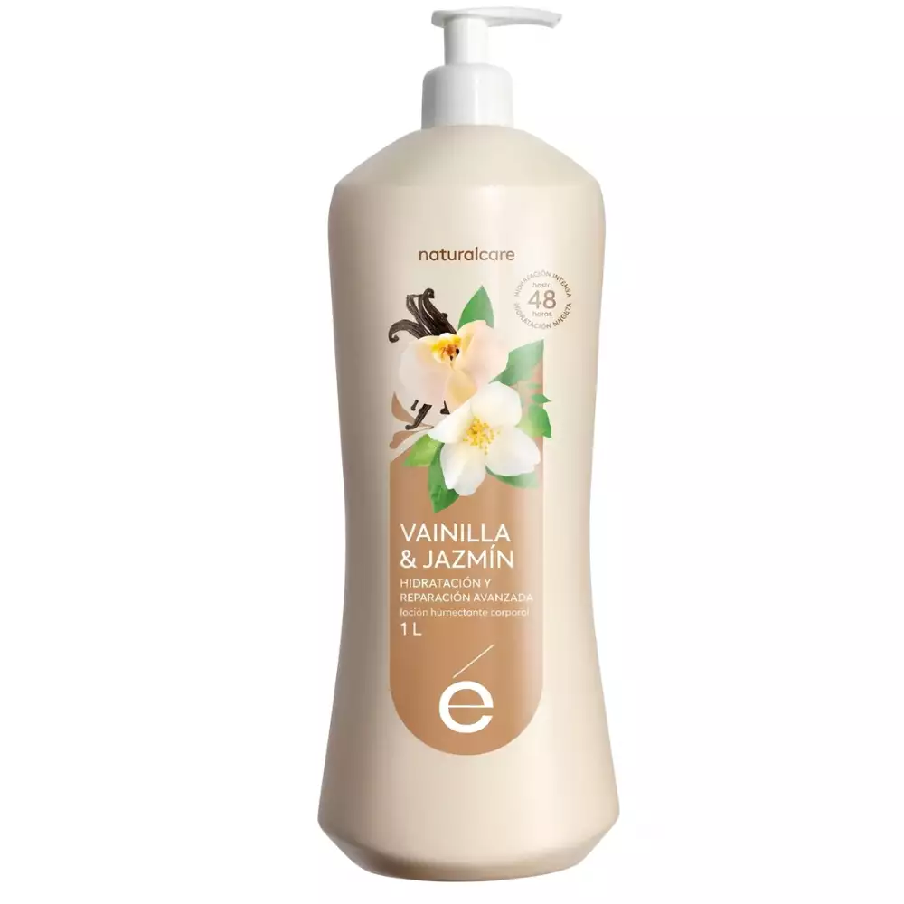 Crema corporal vainilla y jazmín hidratación 48h 1L