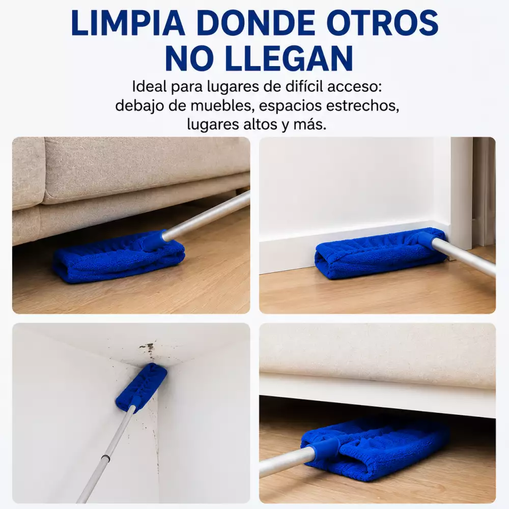 Cubre escoba microfibra x 3 unidades lugares difíciles