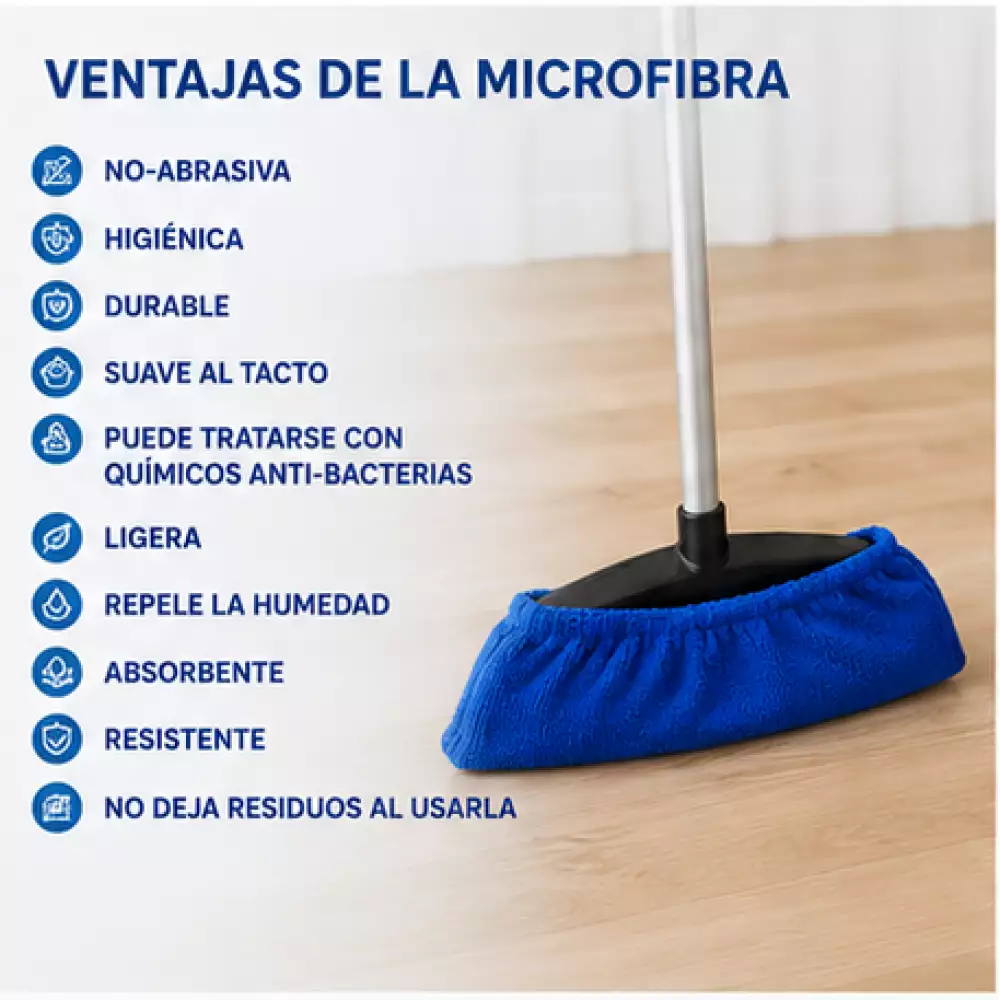Cubre escoba microfibra x 3 unidades lugares difíciles