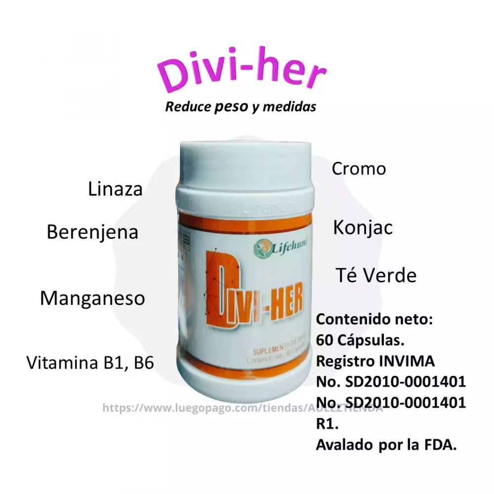 Divi-her suplemento natural para bajar de peso sin ejercicio