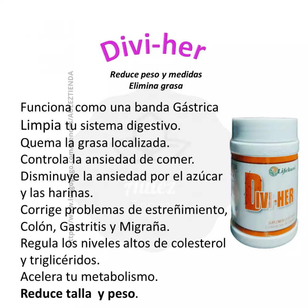 Divi-her suplemento natural para bajar de peso sin ejercicio