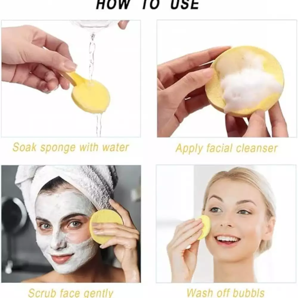 Esponja facial comprimida 12 piezas desmaquillante