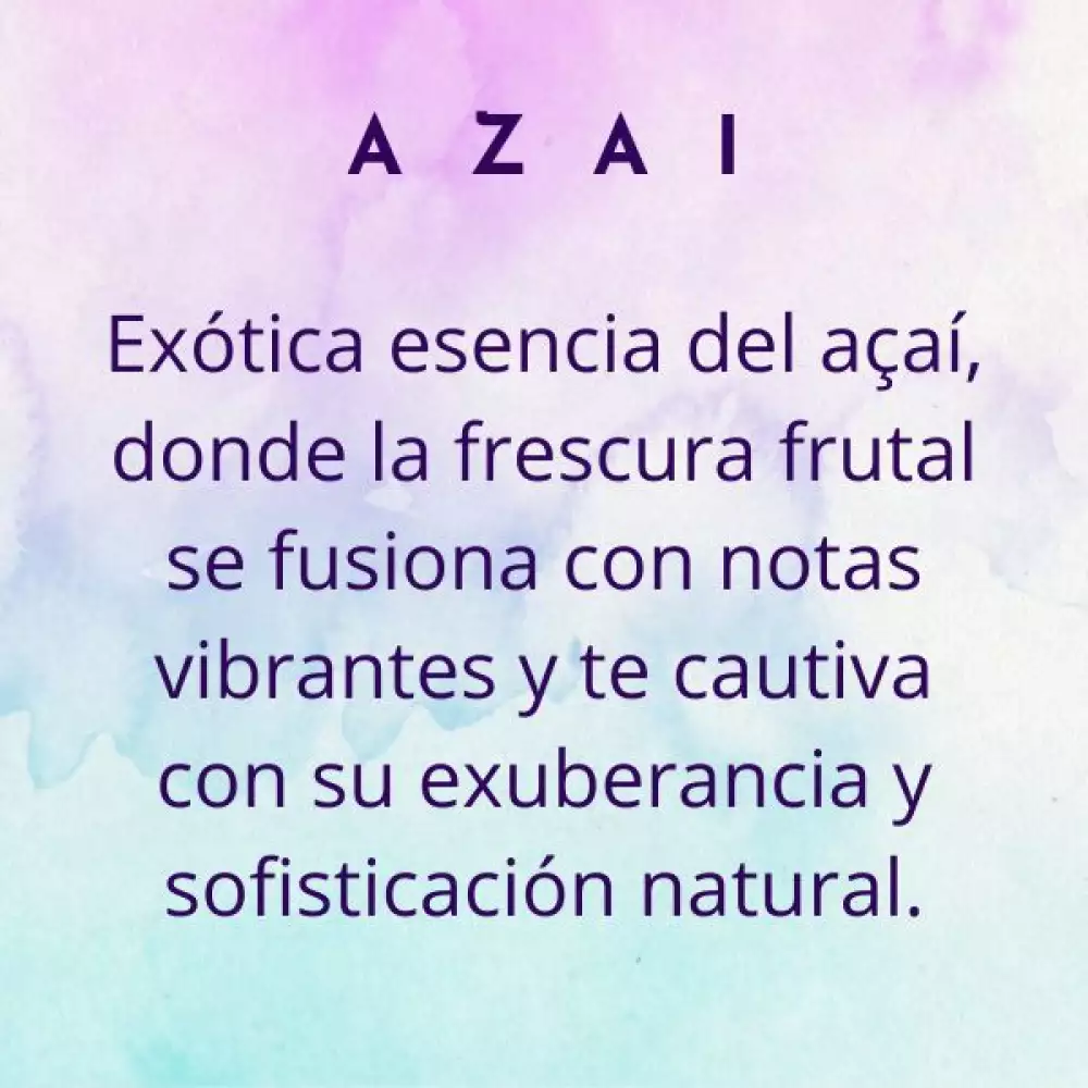 Fragancia para velas aroma açaí frutal exótica