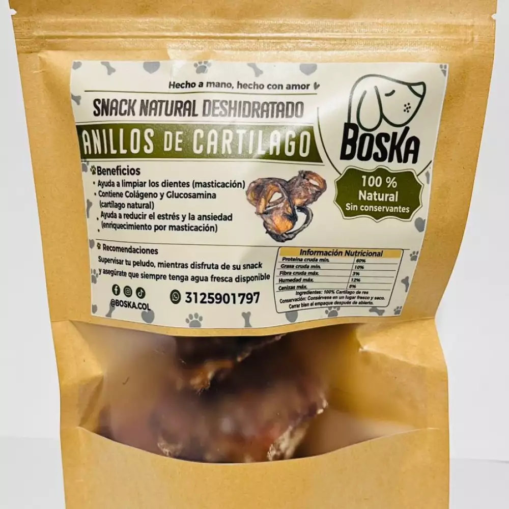 Galletas orgánicas para perros 500g naturales