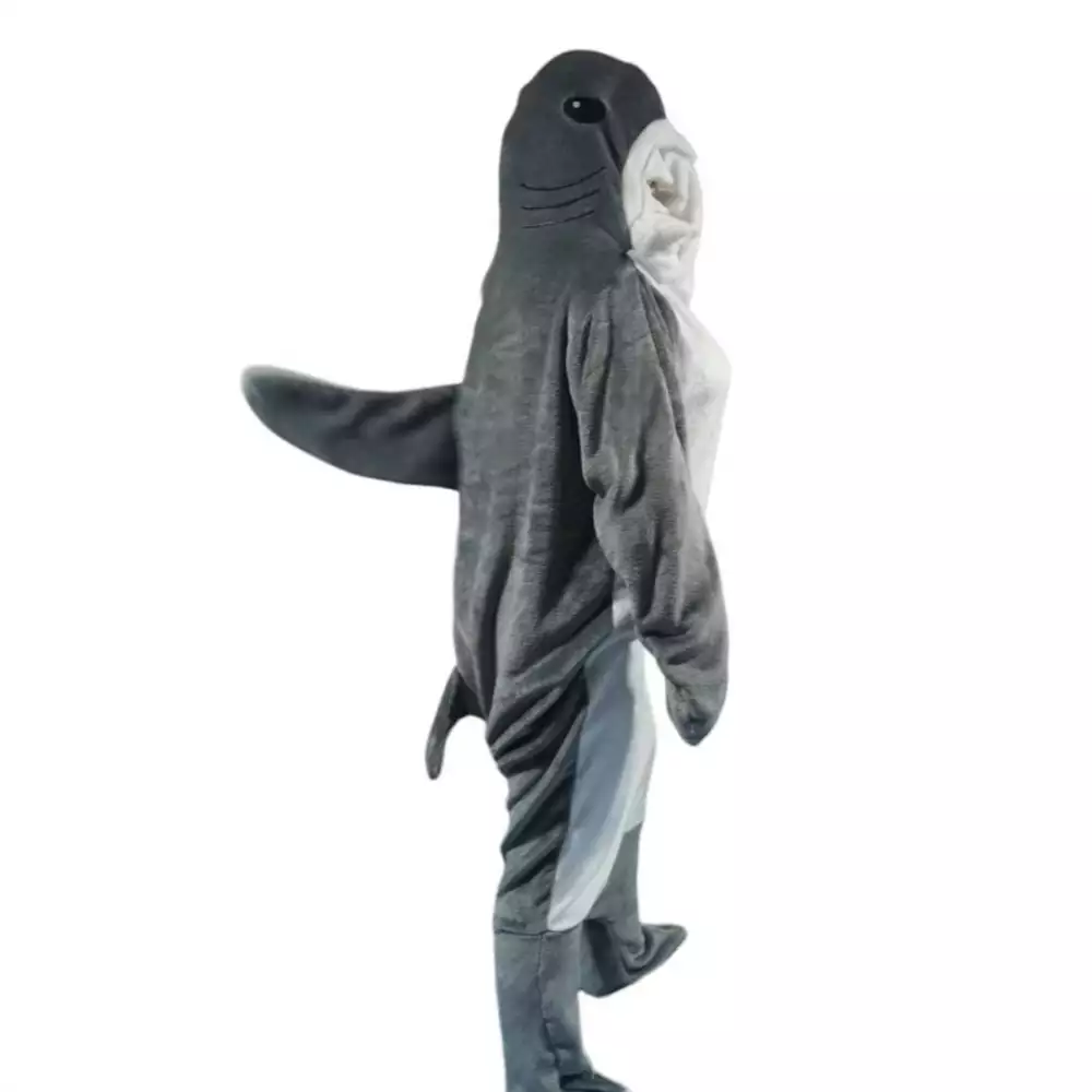 Cobija Manta Tiburón Con Capucha Shark Blanket 210 * 130