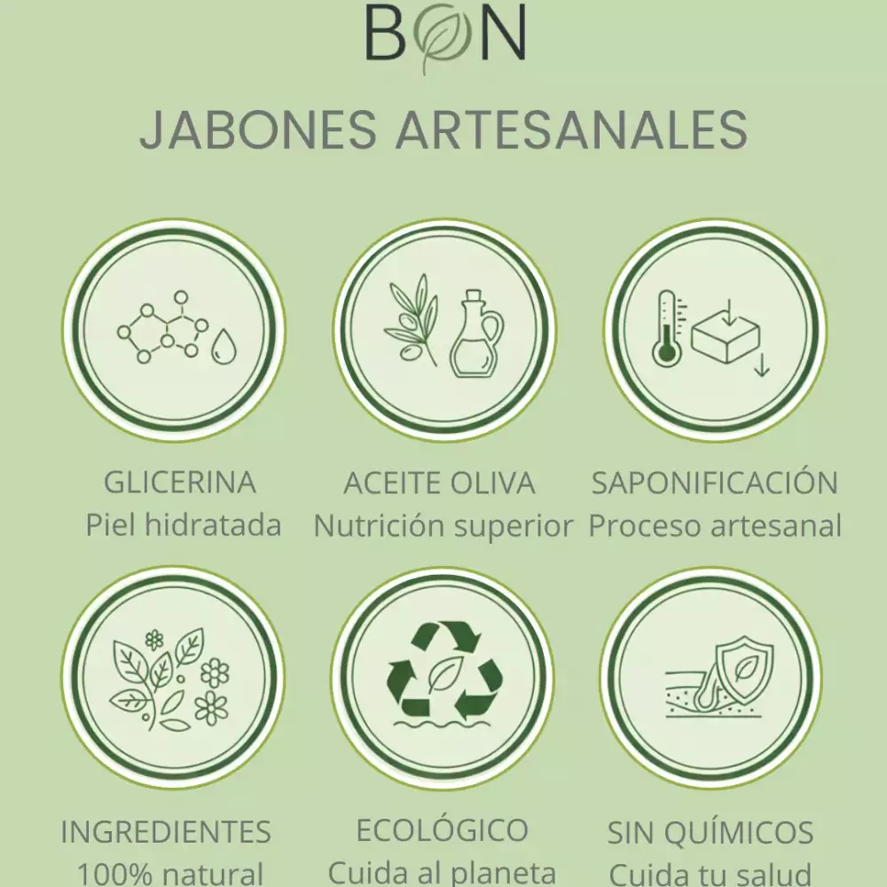 Jabón artesanal eucalipto - Relajante muscular