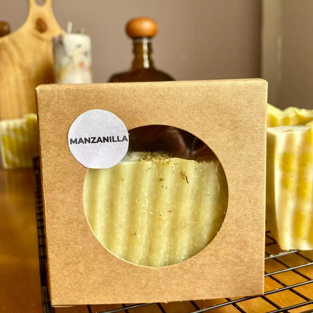 Jabón artesanal manzanilla para piel sensible