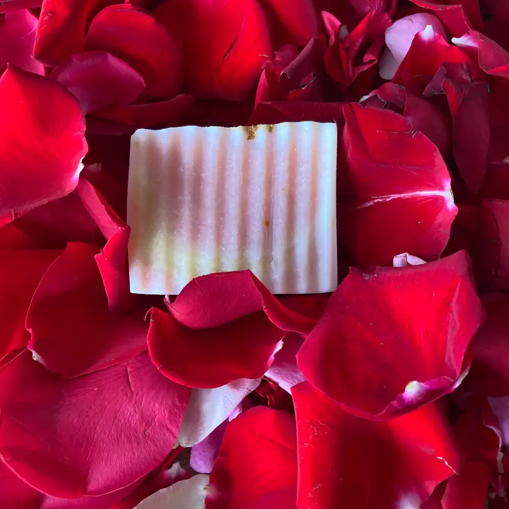 Jabón artesanal rosas hidratante antioxidante cara