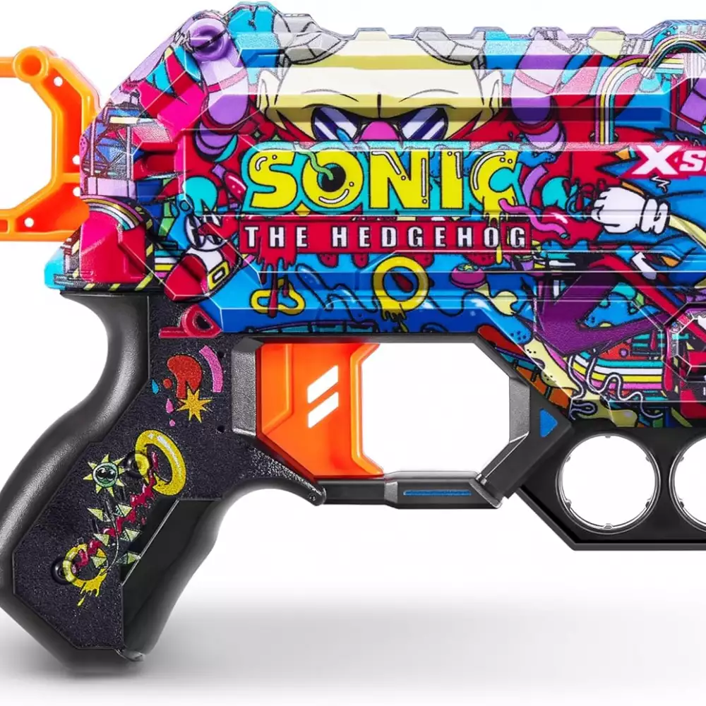 Juguete Lanzador de Dardos de Espuma para Niños Sonic