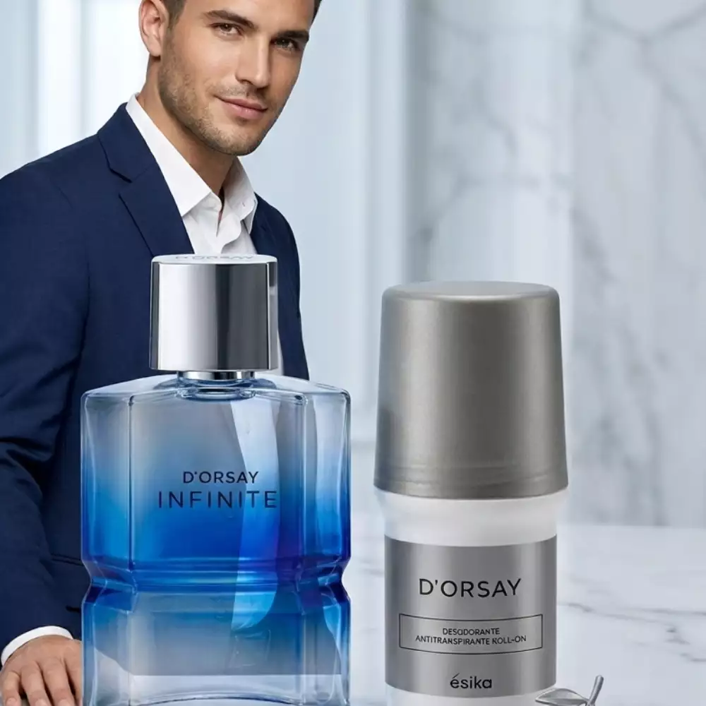 Kit perfume hombre DOrsay Infinite 90 ml herbal